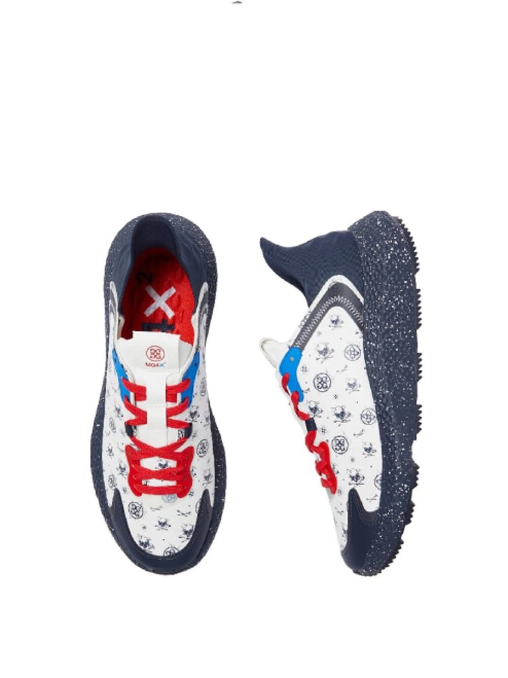 G/FORE Striped Sketch MG4X2+ Cross Trainer Golf Shoes - Twilight Size 12